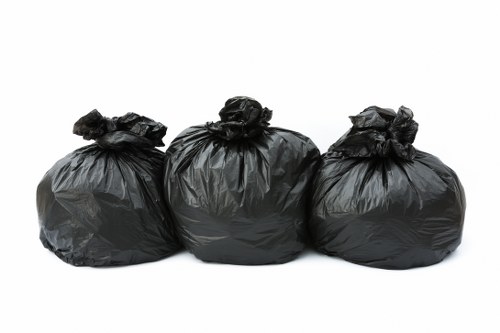 Waste clearance process being conducted by experts