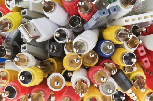 Branded collection vehicle and team demonstrating PPE